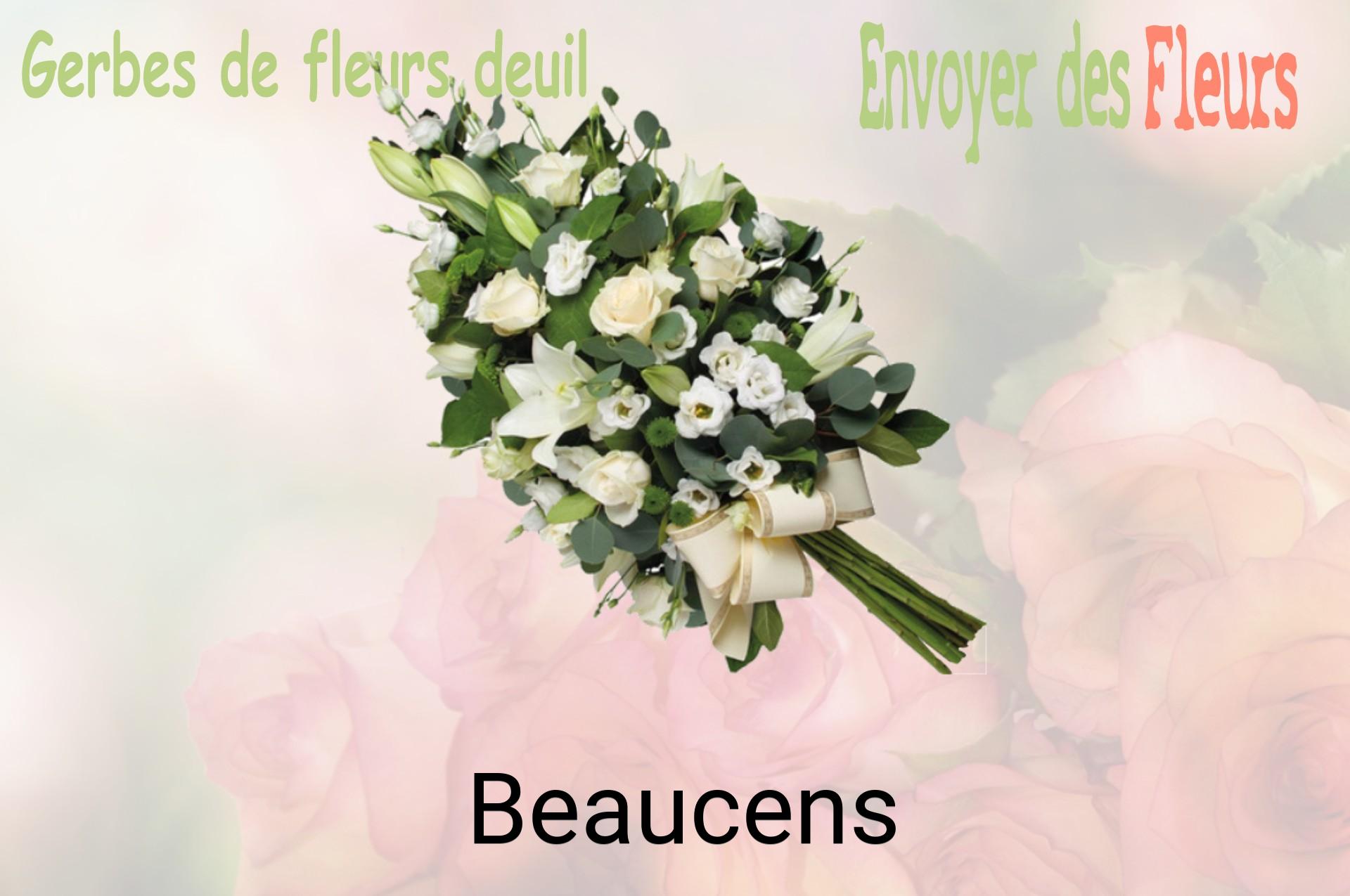 Gerbe de fleurs de deuil livrée à Beaucens